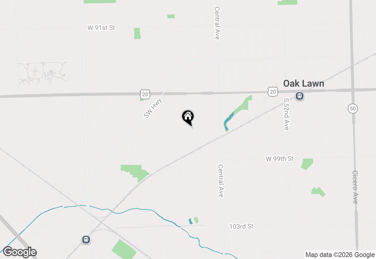 Map of 5767 W 97th Street, Oak Lawn, IL 60453