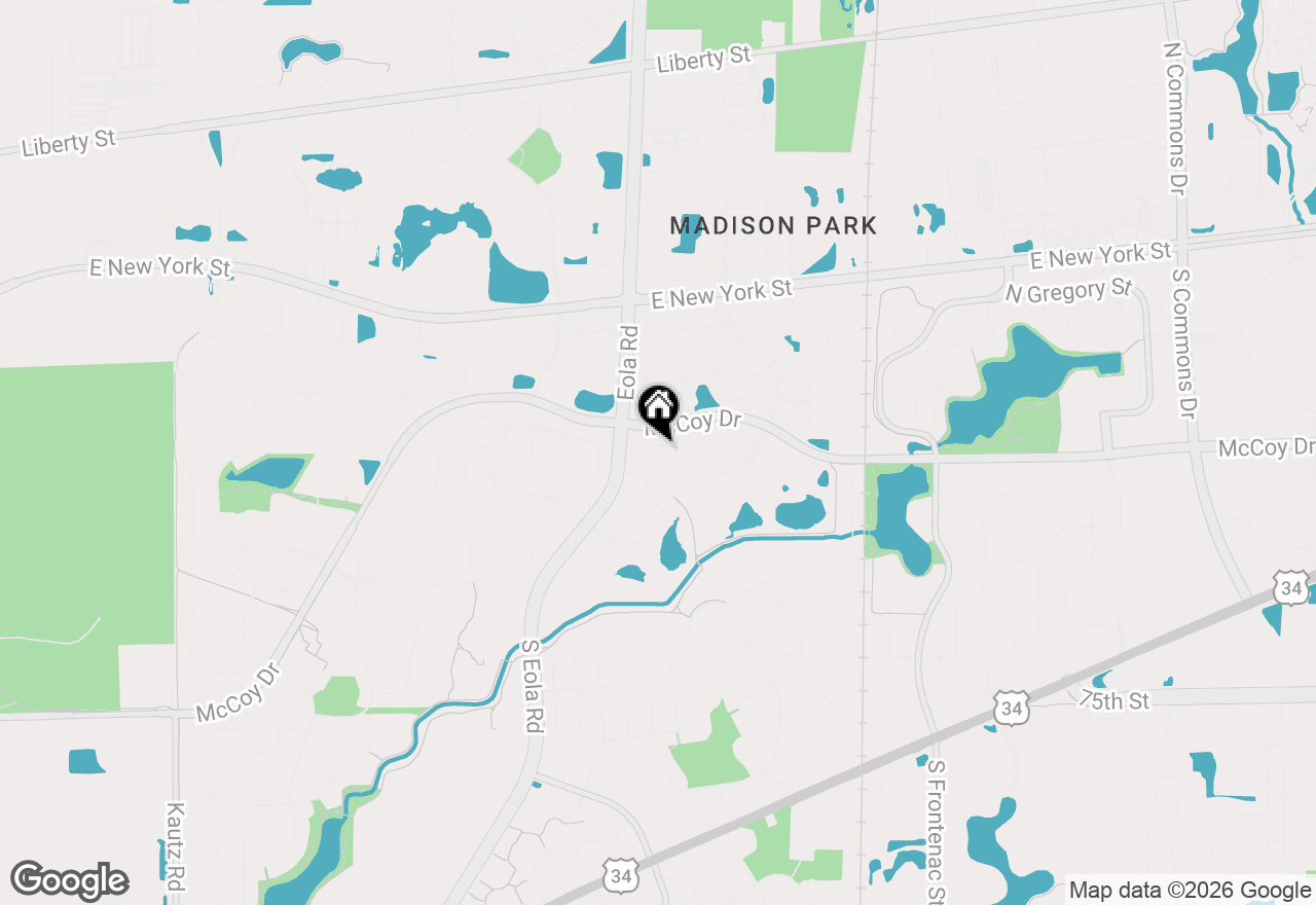Map of 3053 Anton Drive, Aurora, IL 60504