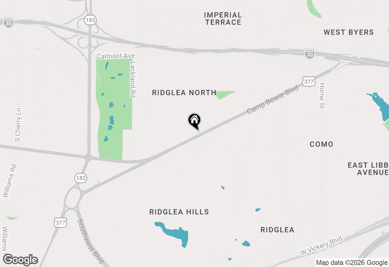 Map of 6466 Camp Bowie Boulevard, Fort Worth, TX 76116