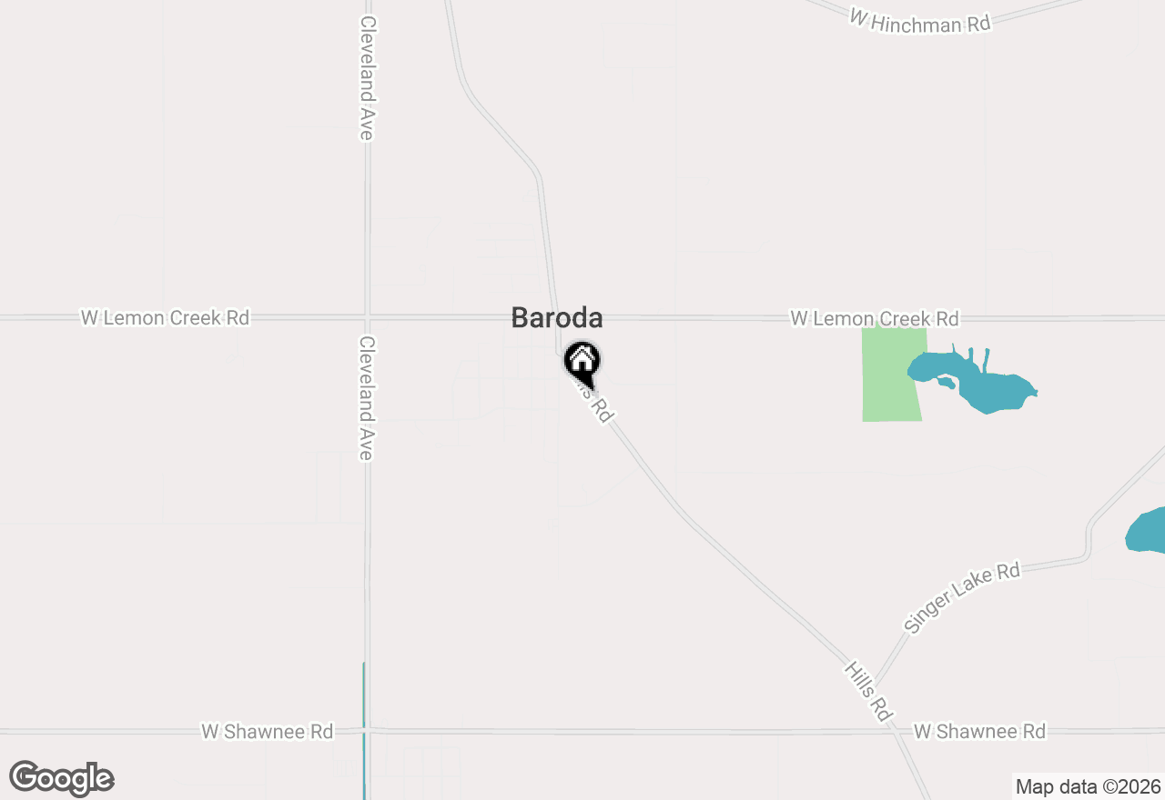 Map of 9082 Hills Road, Baroda, MI 49101