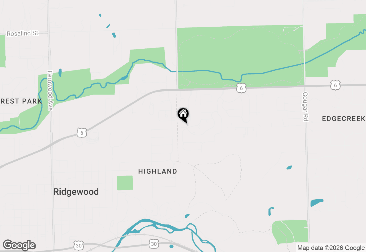 Map of 2417 Brush Hill Circle, Joliet, IL 60432