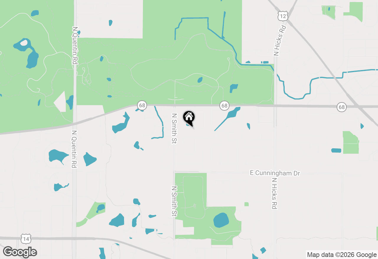 Map of 115 W King George Court, Palatine, IL 60067