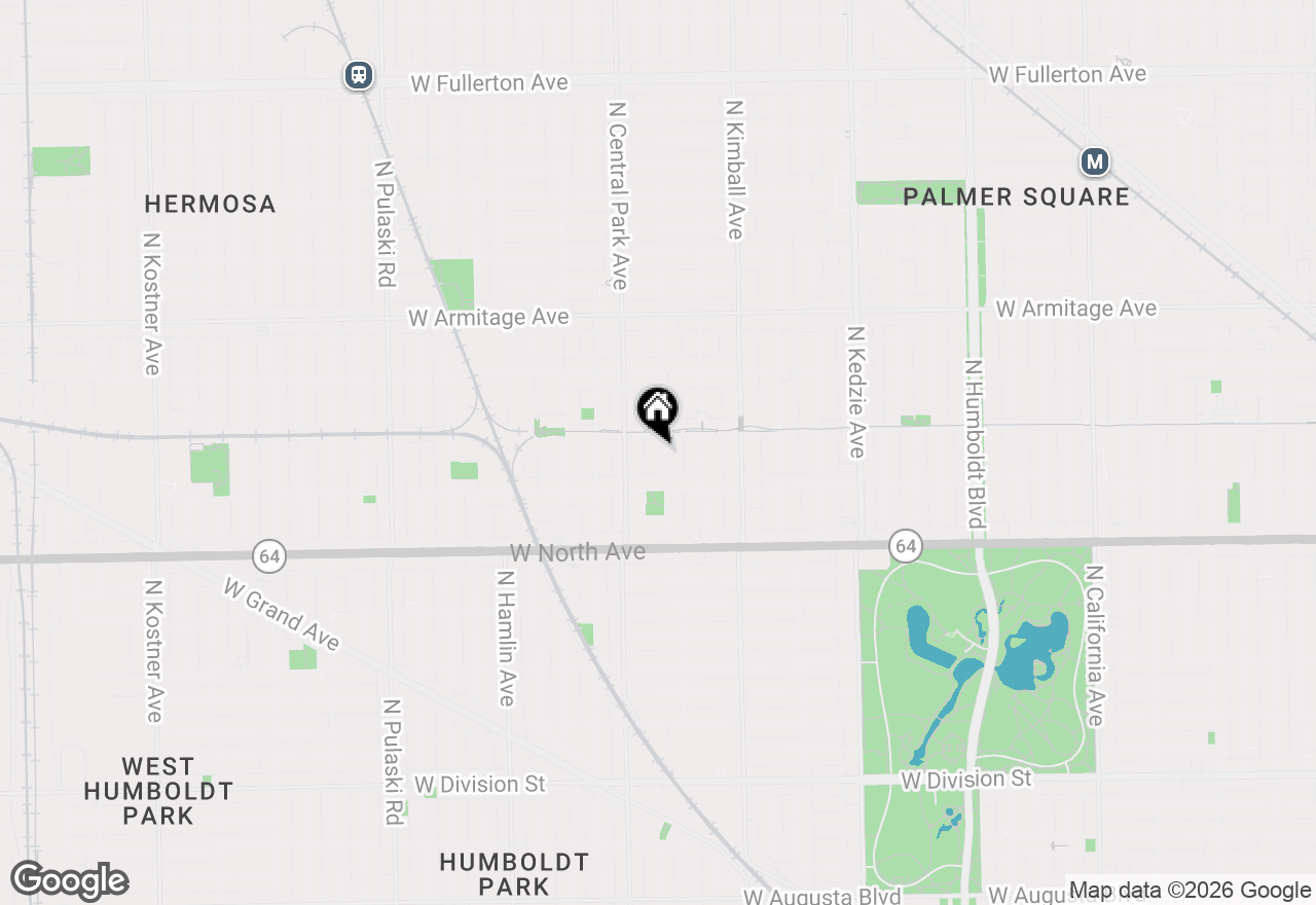 Map of 1738 N Drake Avenue, Chicago, IL 60647