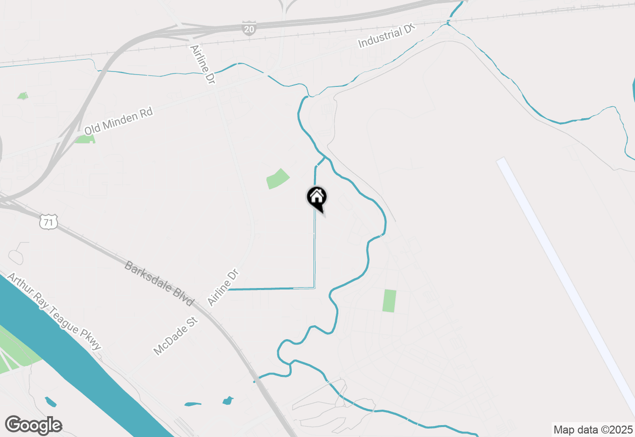 Map of 1448 Winchester Drive, Bossier City, LA 71112