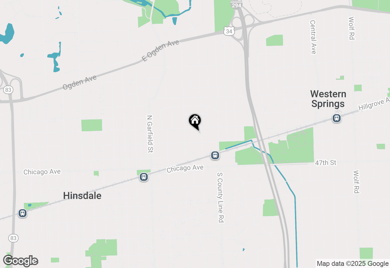 Map of 355 Flagg Court, Hinsdale, IL 60521