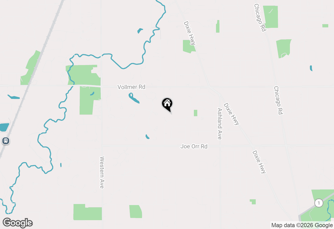 Map of 258 Cove Drive, Flossmoor, IL 60422