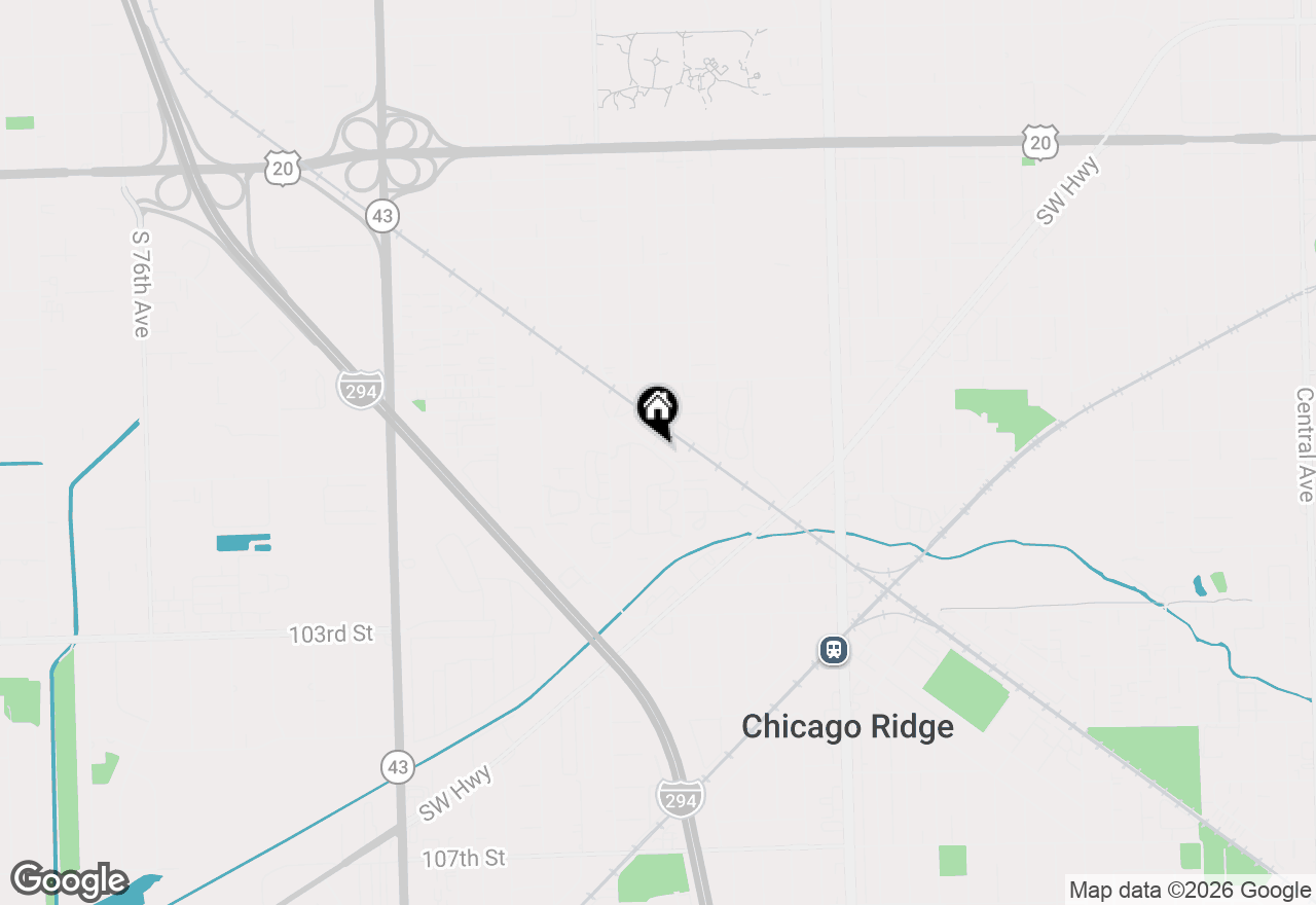 Map of 6655 Kitty Avenue, Chicago Ridge, IL 60415