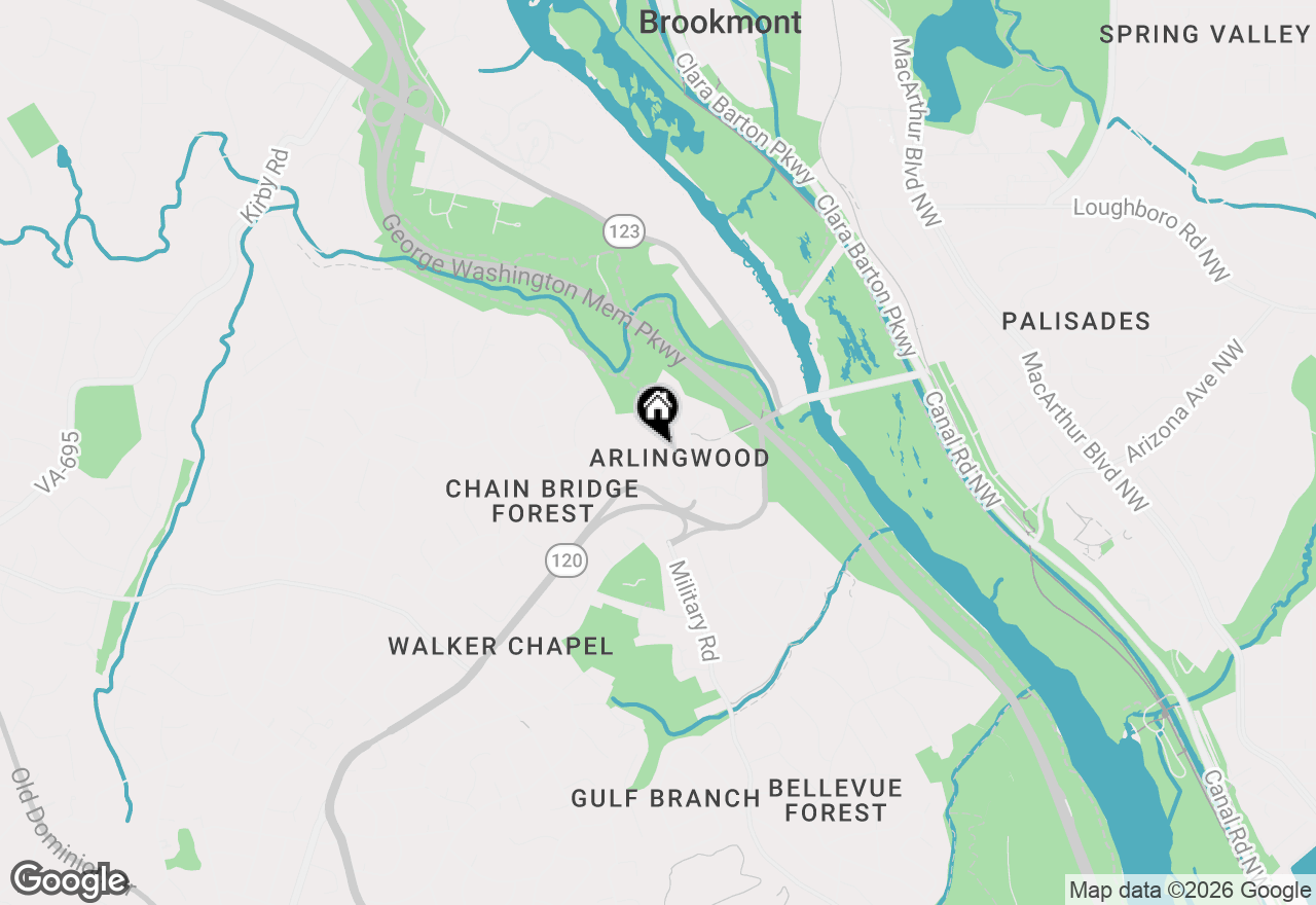 Map of 4106 N Richmond Street, Arlington, VA 22207