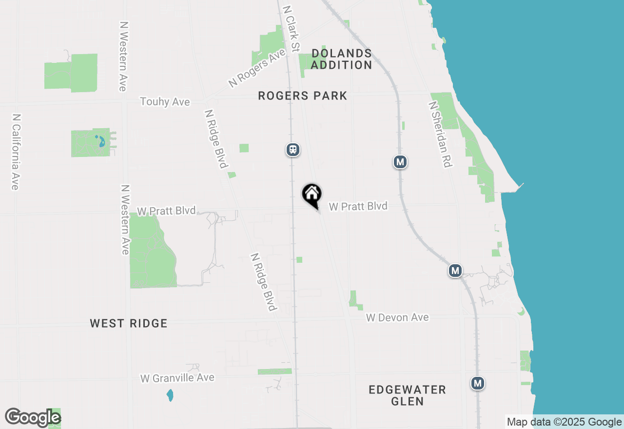 Map of 6753 N Hermitage Avenue #3B, Chicago, IL 60626