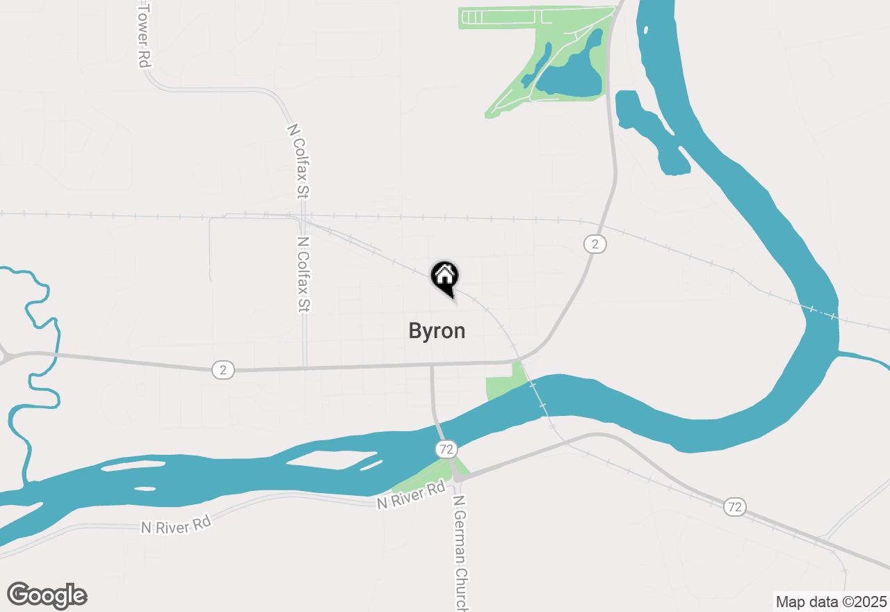 Map of 123 E 3rd Street, Byron, IL 61010