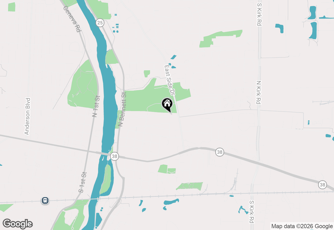 Map of 627 Woodward Avenue, Geneva, IL 60134