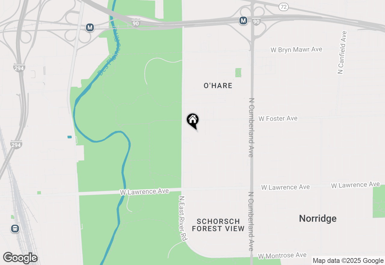 Map of 5117 N East River Road #2A, Chicago, IL 60656