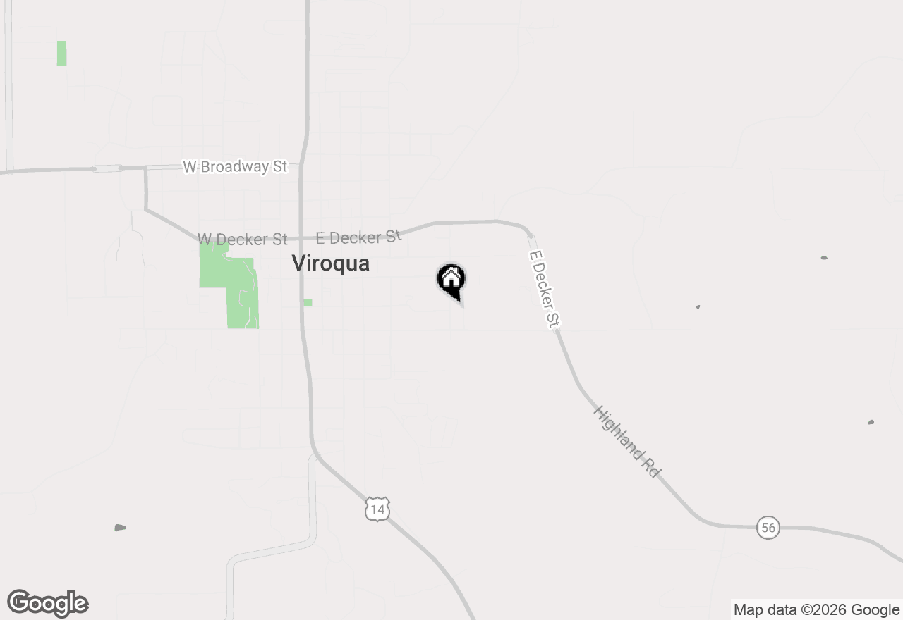 Map of 329 S Lincoln Ave, Viroqua, WI 54665