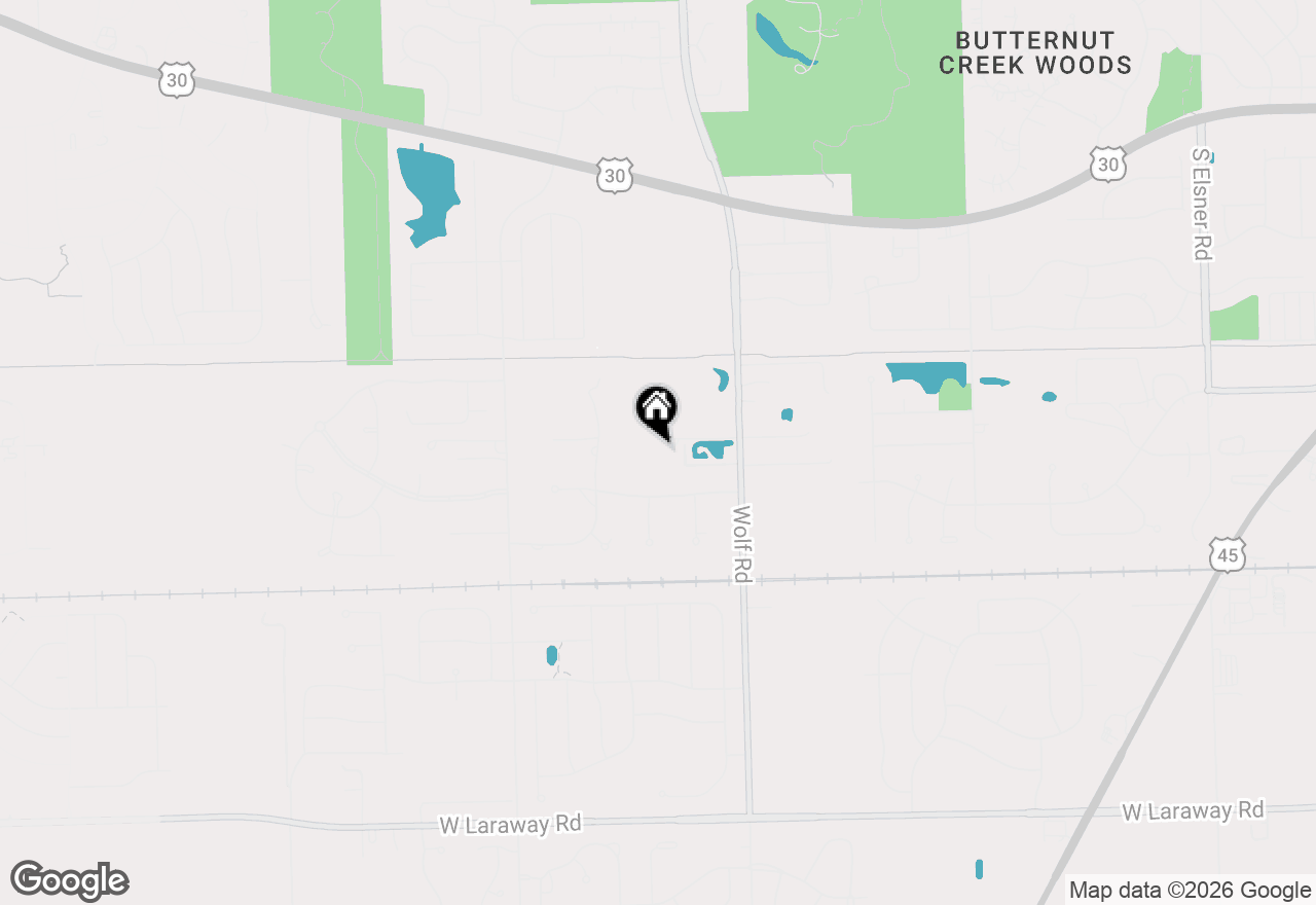 Map of 21632 Wolf Road, Mokena, IL 60448