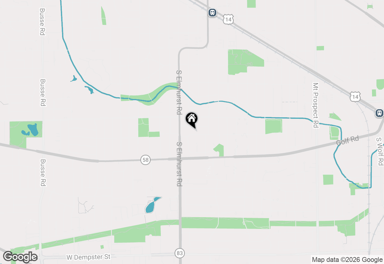 Map of 108 W Sunset Road, Mount Prospect, IL 60056