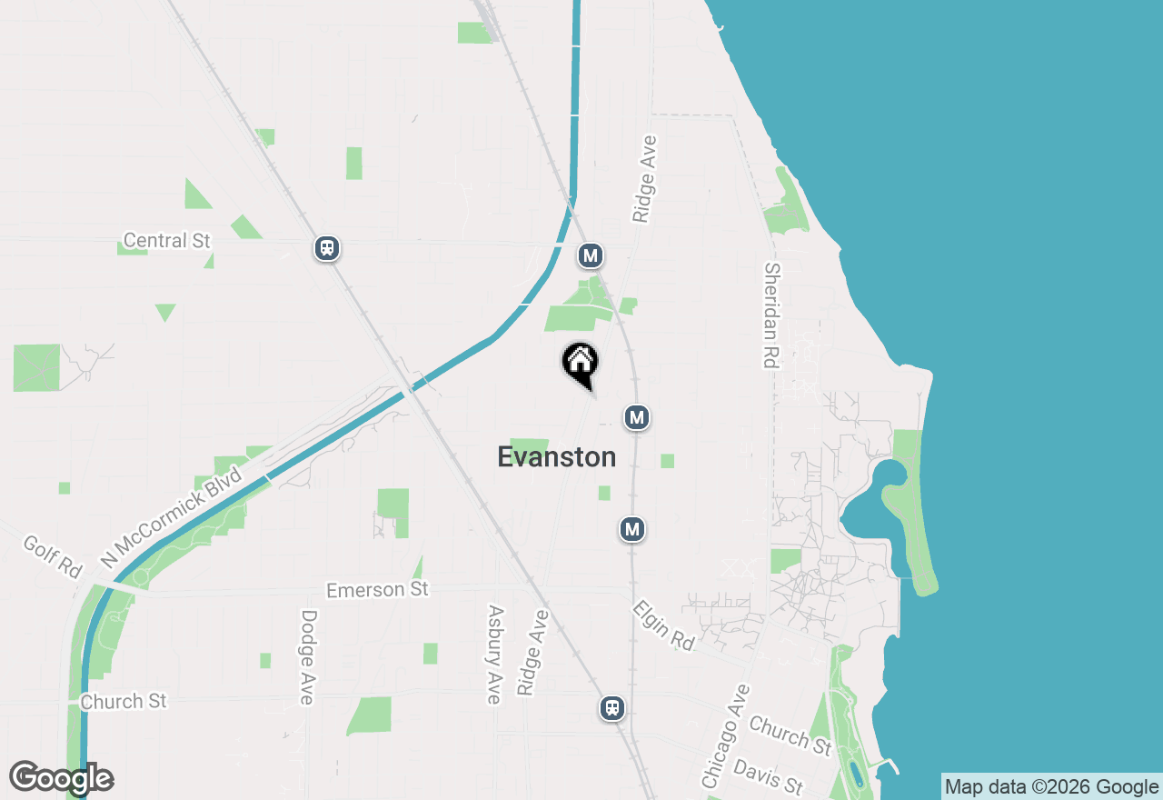 Map of 2236 Ridge Avenue, Evanston, IL 60201