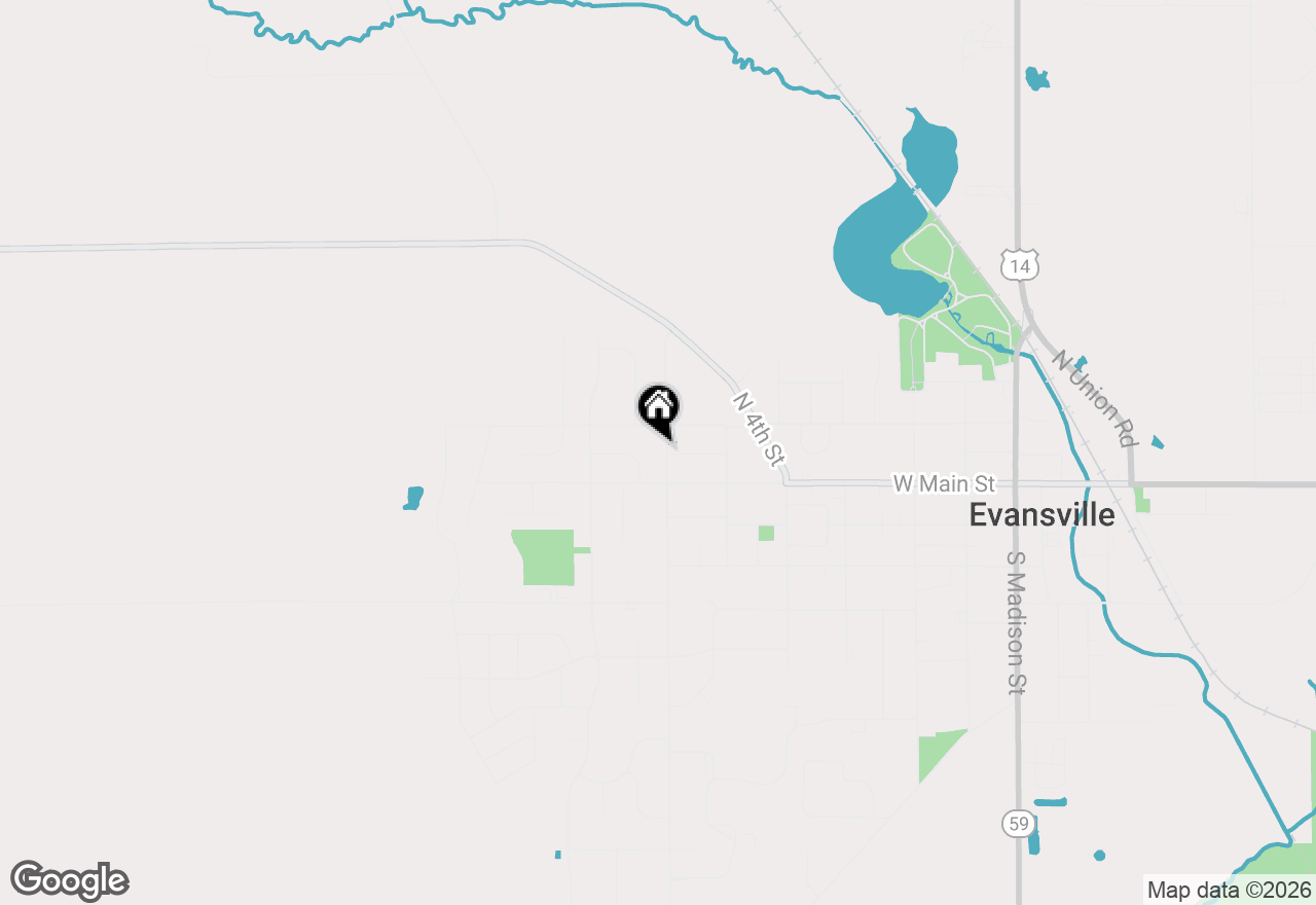 Map of 41 N 5th St, Evansville, WI 53536