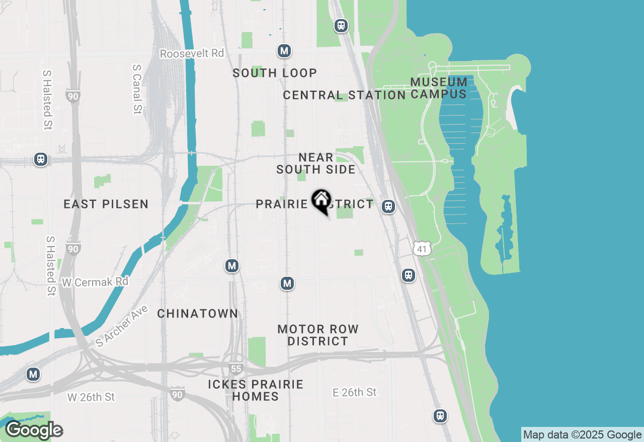 Map of 1845 S Michigan Avenue #2005, Chicago, IL 60616