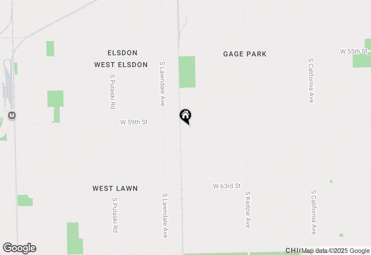 Map of 3542 W 59th Place, Chicago, IL 60629