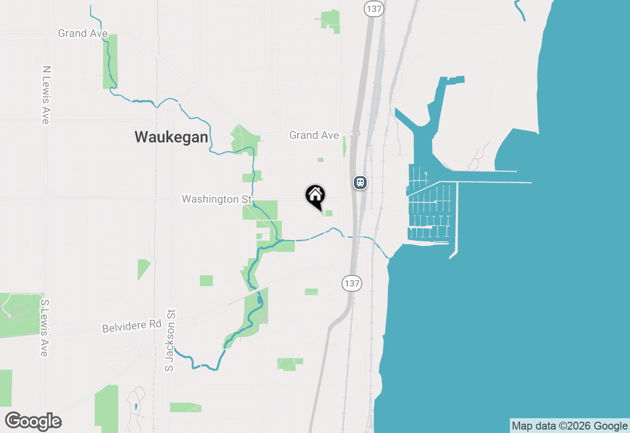 Map of 31 S County Street, Waukegan, IL 60085