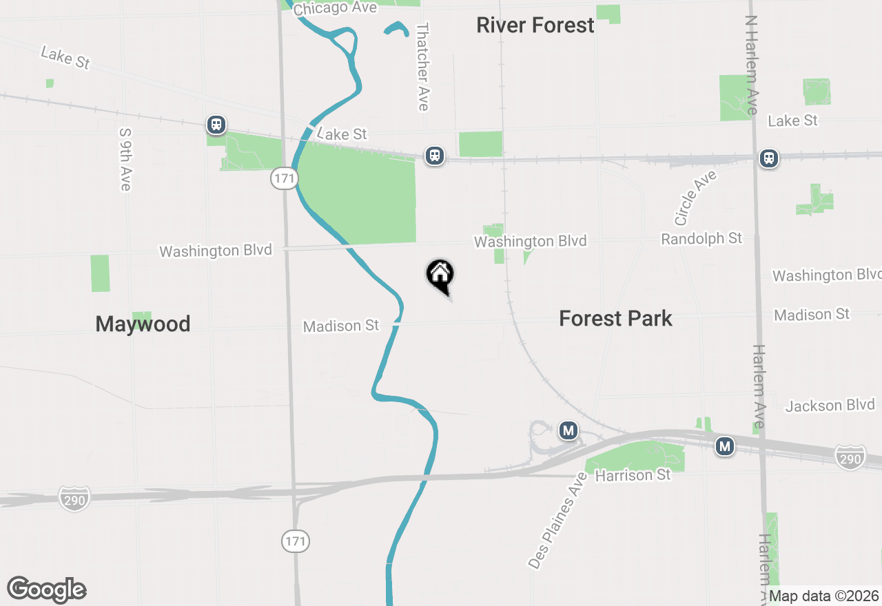 Map of 22 Gale Avenue, River Forest, IL 60305
