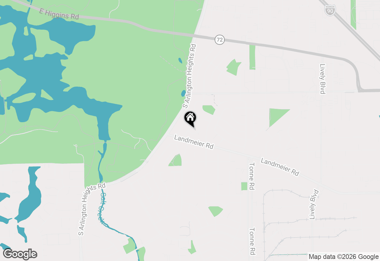Map of 264 Tanglewood Drive, Elk Grove Village, IL 60007