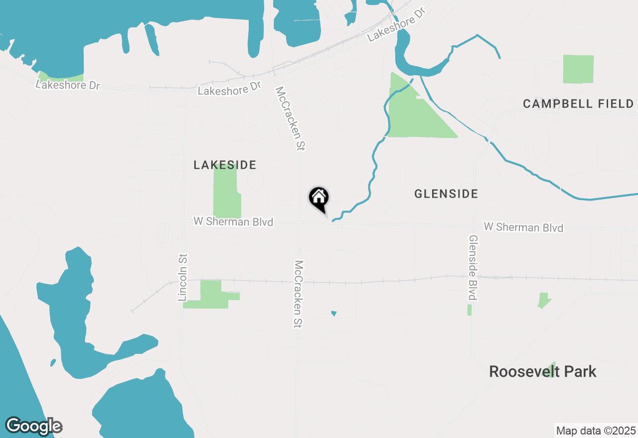 Map of 1936 W Sherman Boulevard, Muskegon, MI 49441