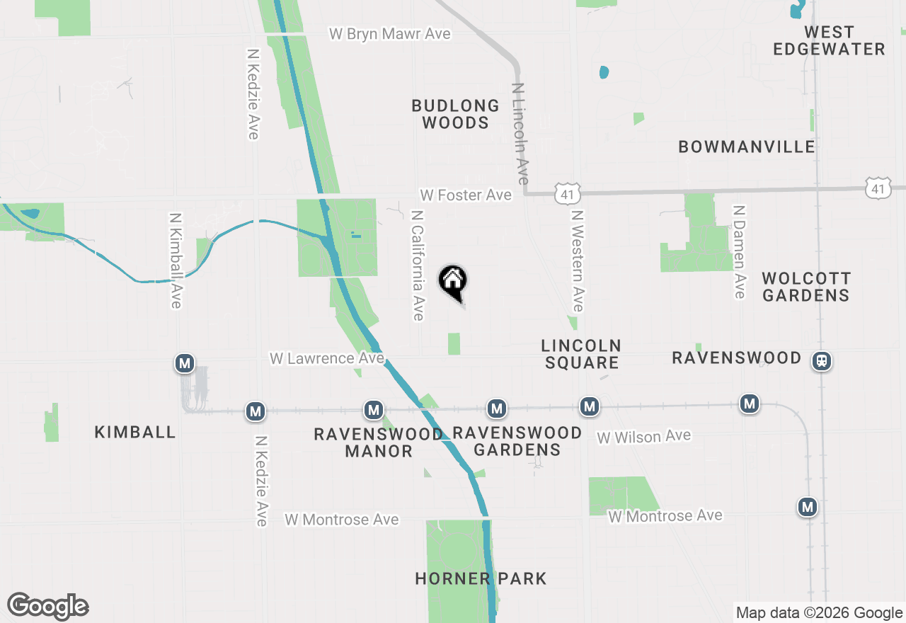 Map of 2705 W Ainslie Street #3S, Chicago, IL 60625