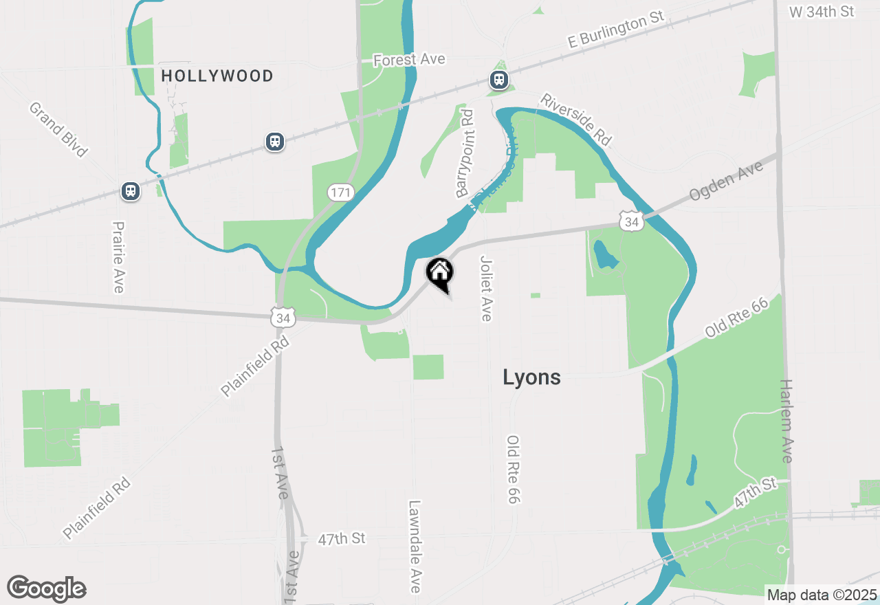 Map of 8147 Ogden Avenue #3S, Lyons, IL 60534