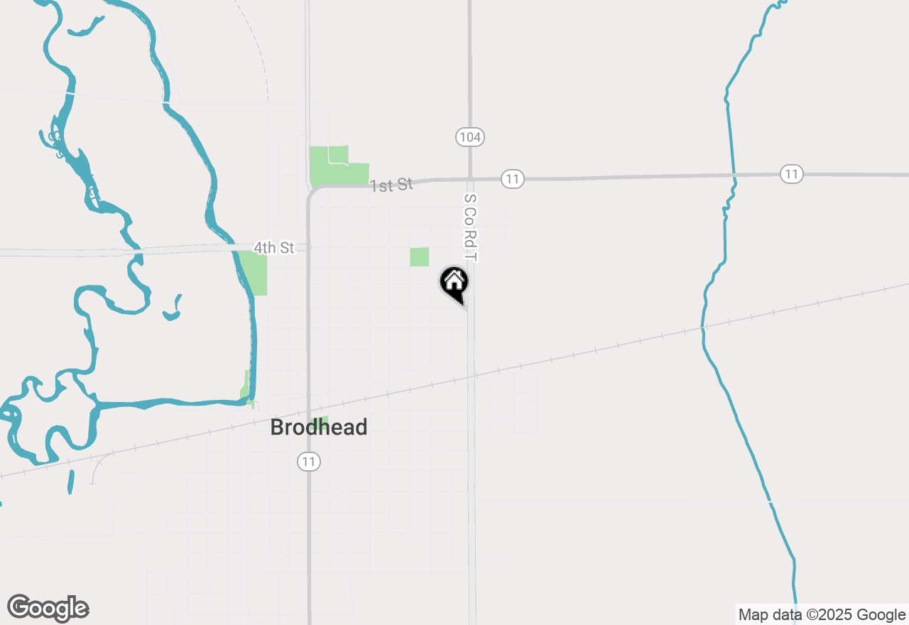 Map of 702 E 8th Street, Brodhead, WI 53520