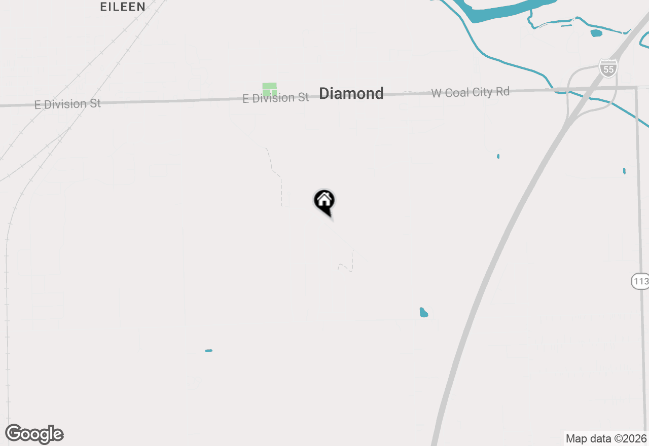 Map of 2035 Amber Lane, Diamond, IL 60416