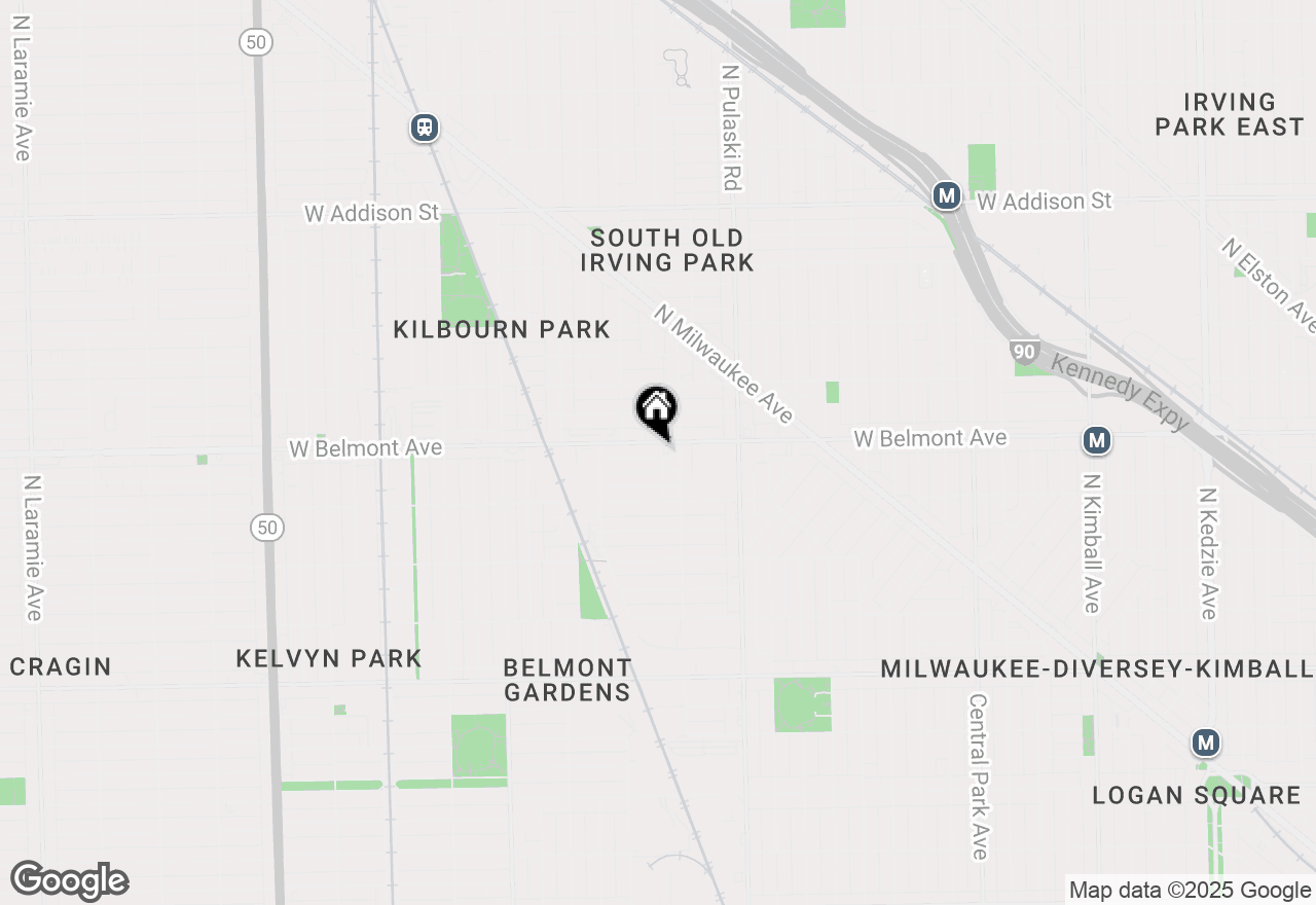 Map of 4131 W Belmont Avenue #311, Chicago, IL 60641