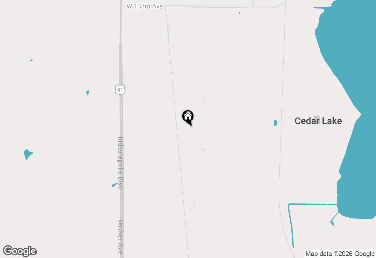 Map of 10332 Paramount Way, Cedar Lake, IN 46303