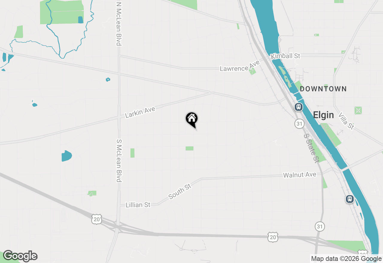 Map of (Address confidential), Elgin, Illinois 60123