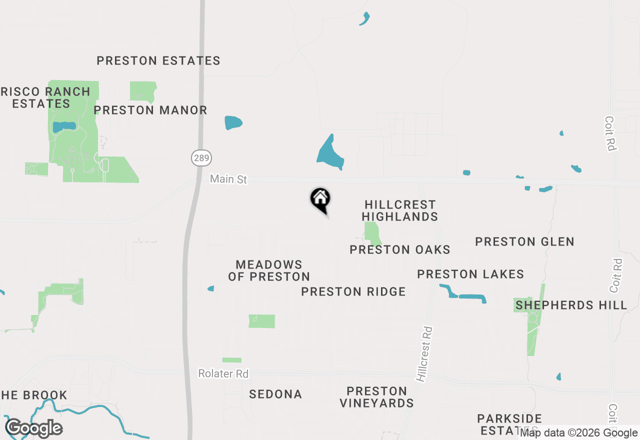 Map of 10057 Wyndbrook Drive, Frisco, TX 75035