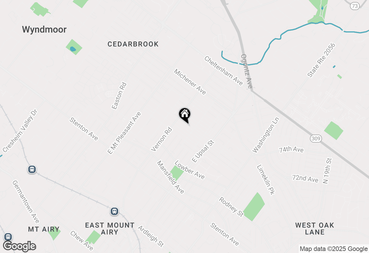 Map of 7934 Gilbert Street #2, Philadelphia, PA 19150