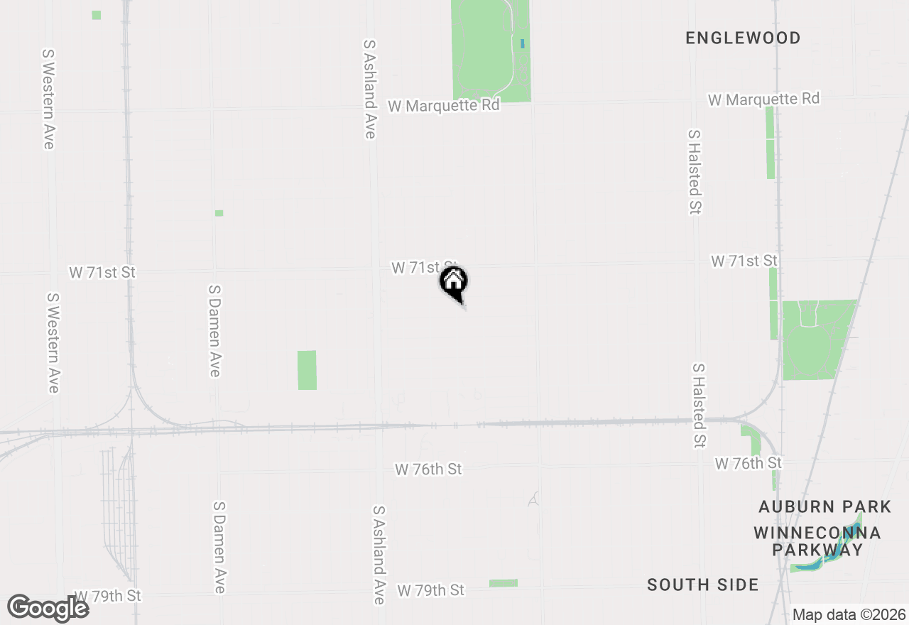 Map of 1401 W 72nd Street, Chicago, IL 60636