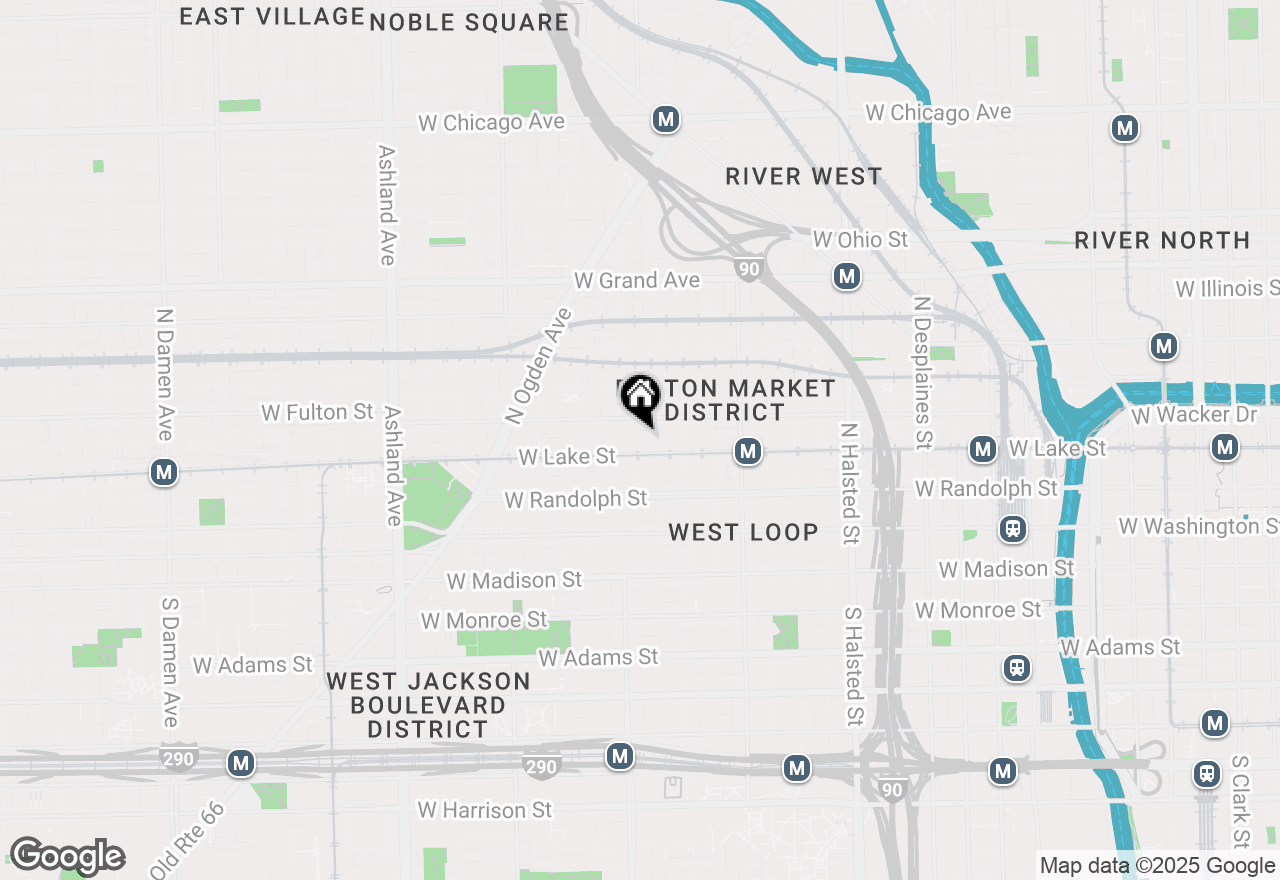 Map of 213 N Racine Avenue #302, Chicago, IL 60607