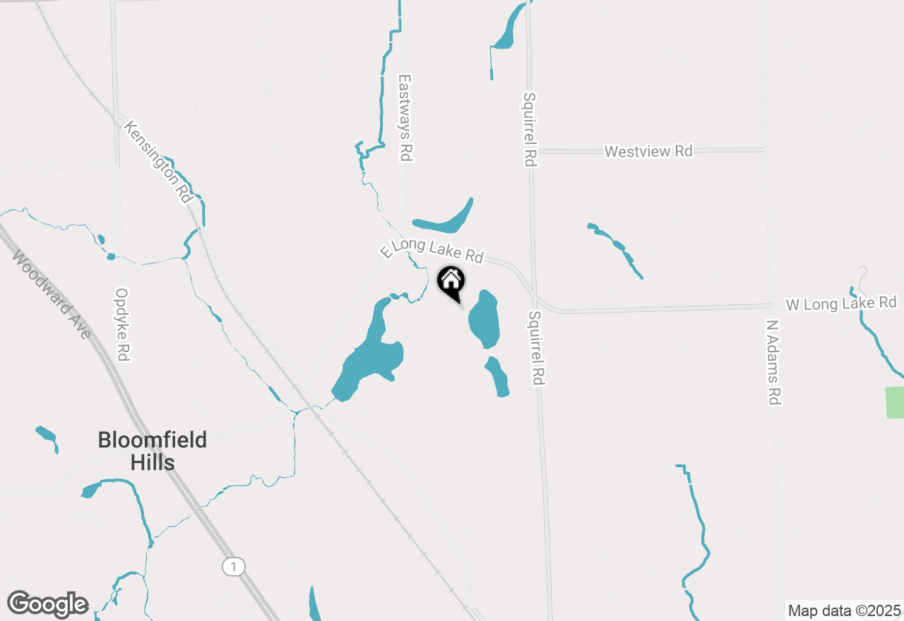 Map of 170 Bridgeview Drive, Bloomfield Hills, MI 48304