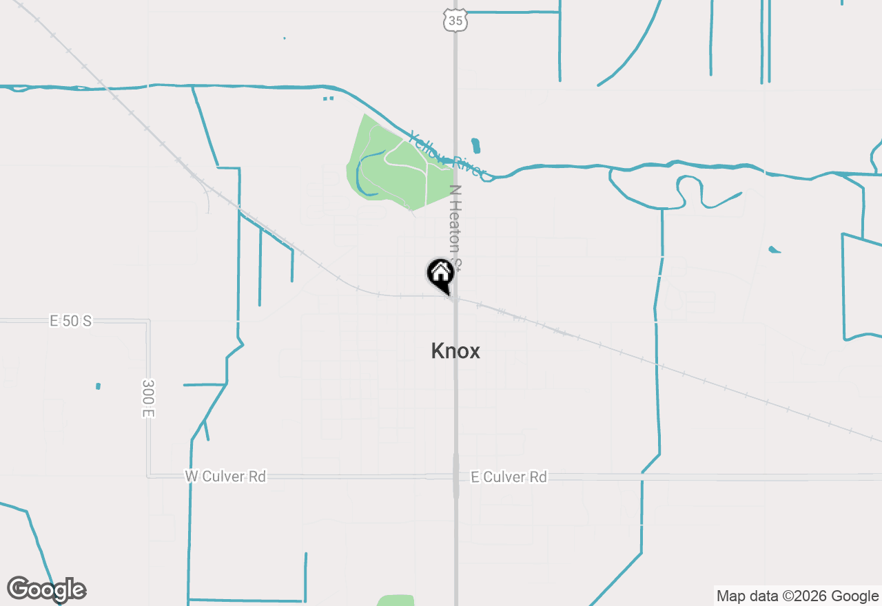 Map of 104 S Pearl Street, Knox, IN 46534