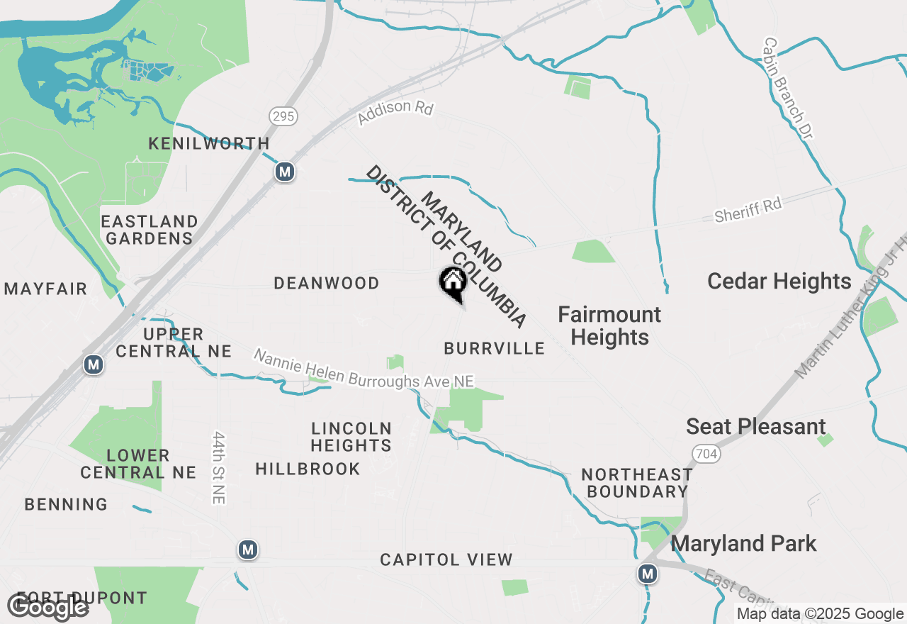 Map of 5211 Jay Street Ne, Washington, DC 20019