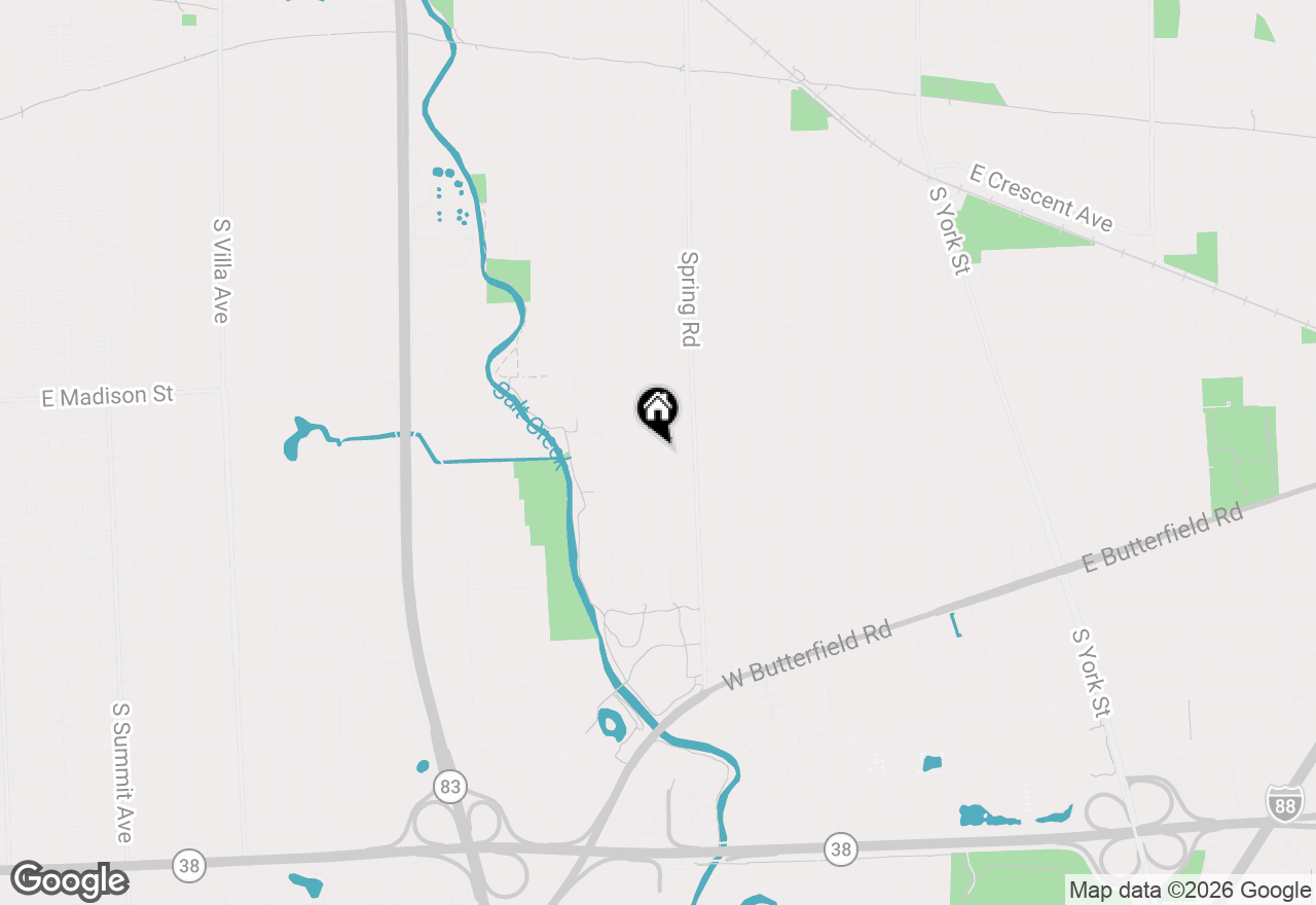 Map of 850 S Hillside Avenue, Elmhurst, IL 60126