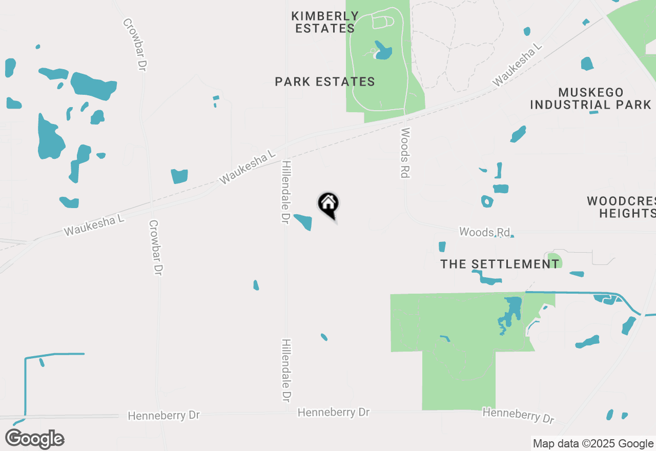Map of W207S8686 Hillendale Dr, Muskego, WI 53150
