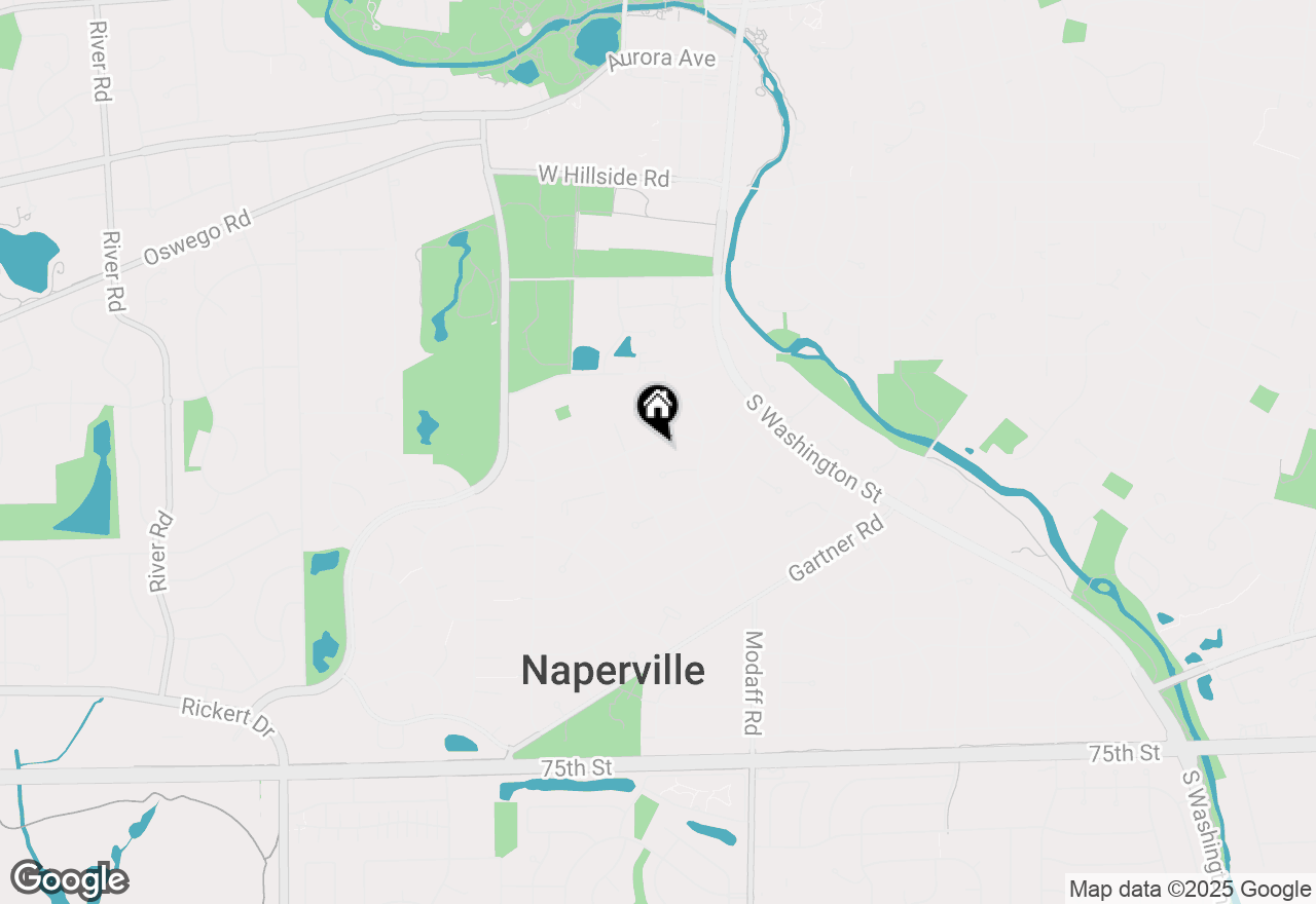 Map of 132 Robin Hill Drive, Naperville, IL 60540