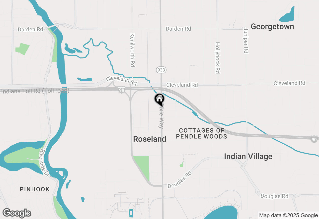 Map of 409-417 N Dixie Way, South Bend, IN 46637