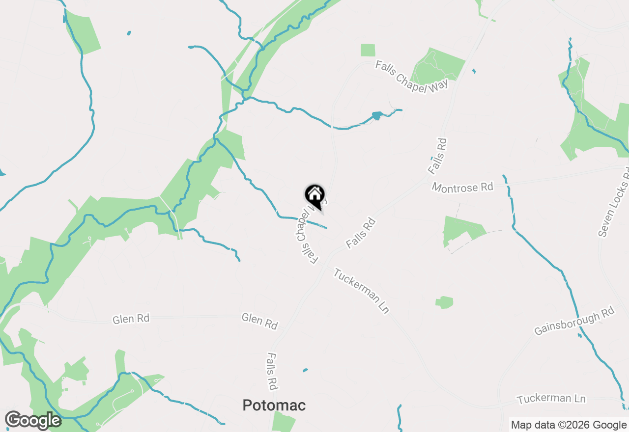 Map of 9213 Mistwood Drive, Potomac, MD 20854
