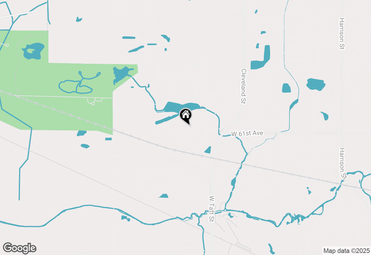 Map of 2607 W 60th Drive, Merrillville, IN 46410