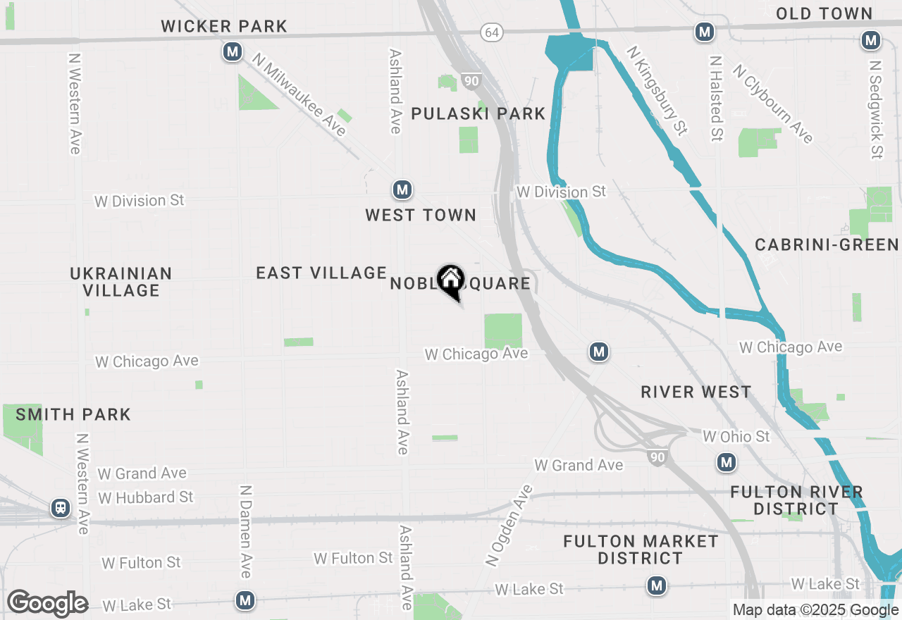 Map of 1448 W Chestnut Street #3, Chicago, IL 60642