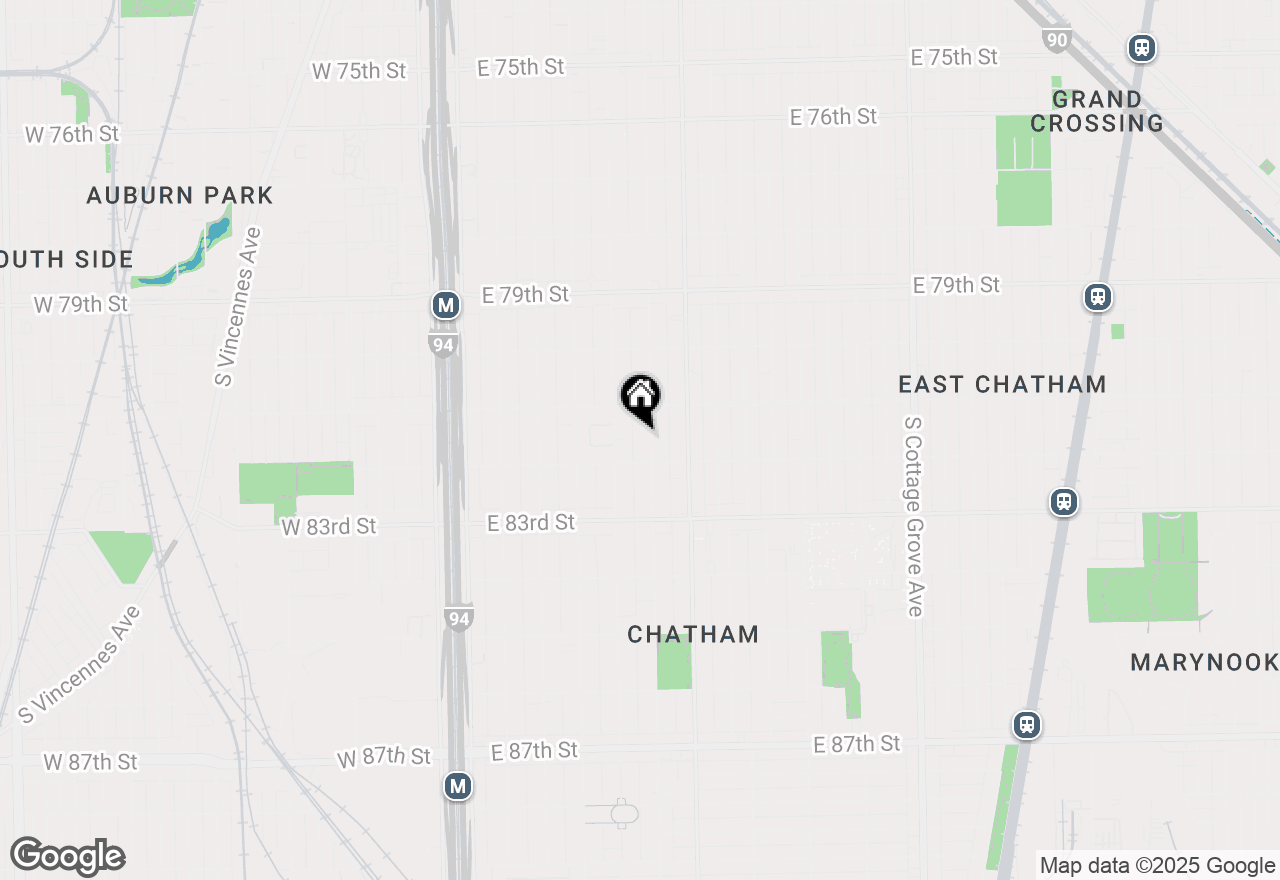 Map of 8136 S Calumet Avenue #1S, Chicago, IL 60619