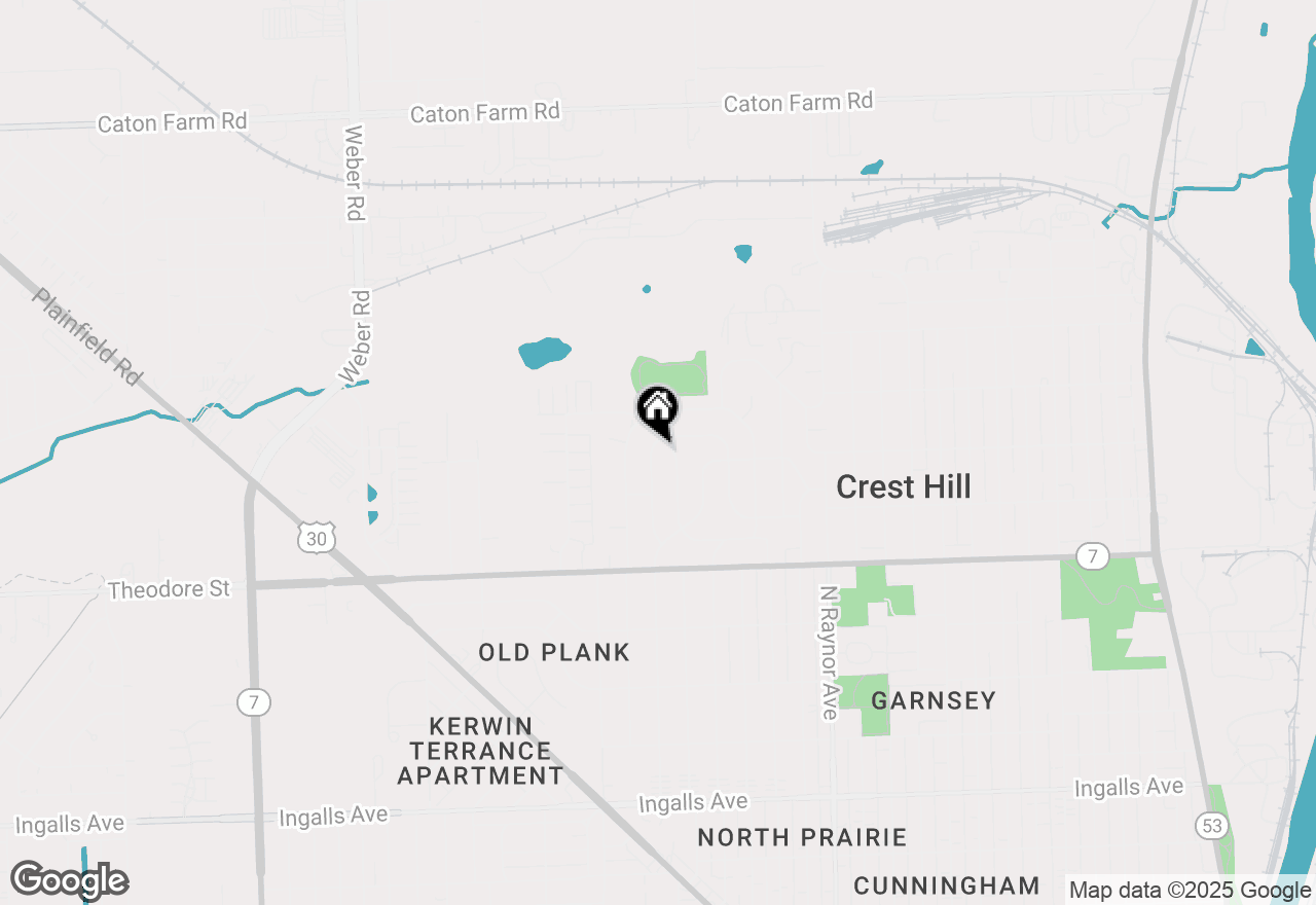 Map of 1712 Innercircle Drive, Crest Hill, IL 60403